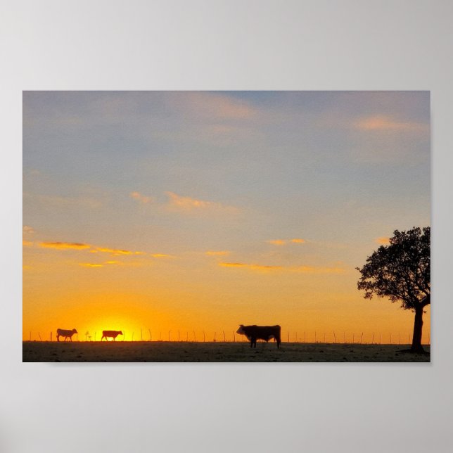 Sundown Silhouette Poster (Front)