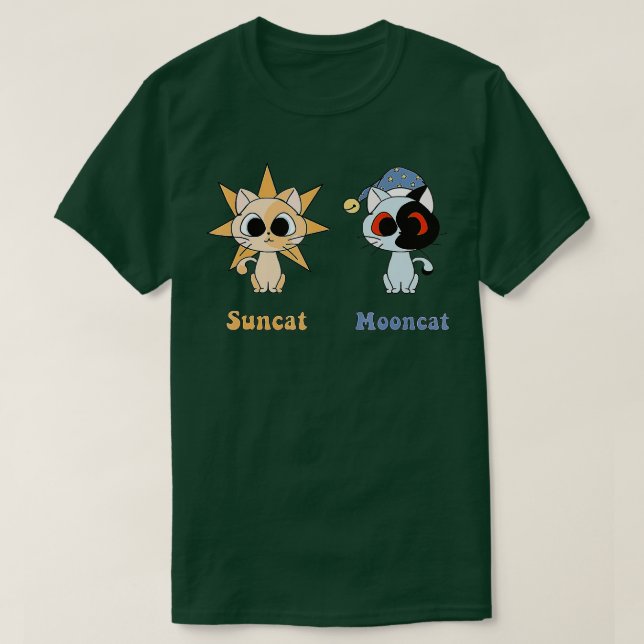 Sundrop and Moondrop as Fnaf Security Breach cats  T-Shirt (Design Front)