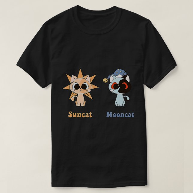 Sundrop and Moondrop as Fnaf Security Breach cats  T-Shirt (Design Front)