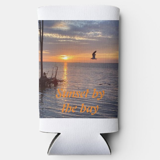 Sunet by the bay Cozzie  Seltzer Can Cooler (Front)