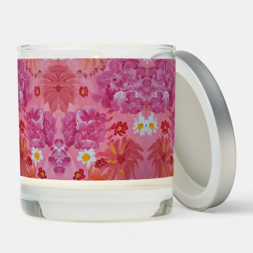 Sunet Rose Floral Vanilla Scented Candle
