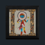 Sunface Kachina  Gift Box<br><div class="desc">Sunface Kachina,  known as Tawa in Hopi,  represents the warmth of the sun,  shelter for the elderly,  and a bright future & playfulness for the young. The sun is also essential for crop growth. The pattern around the border was inspired by Hopi pottery designs.</div>