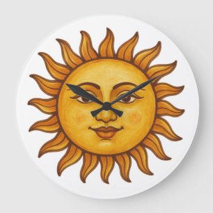 Sunface Large Clock