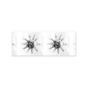 Sunfaces on blue Thunder_Cove Rubber Stamp