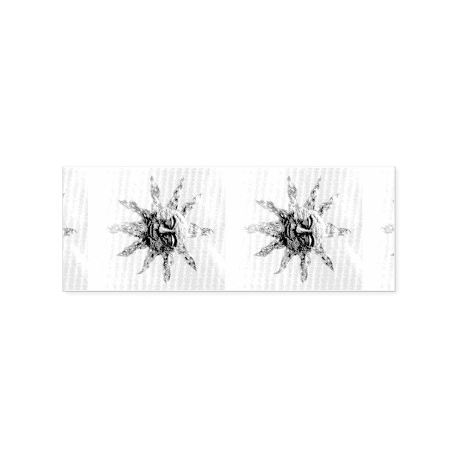 Sunfaces  on blue Thunder_Cove Rubber Stamp (Imprint)