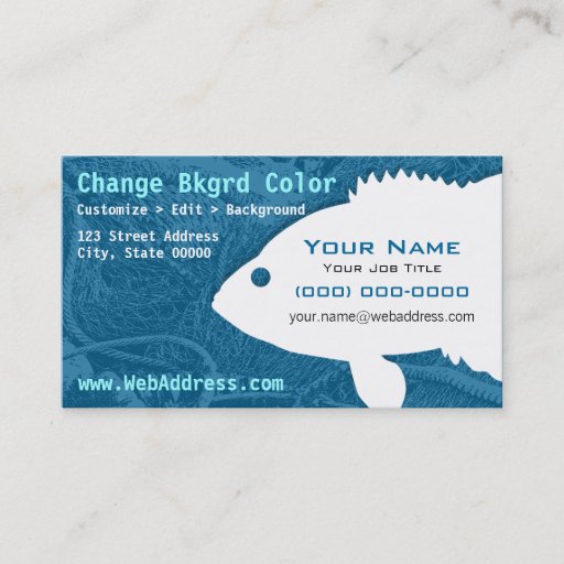 Customizable Sunfish Business Card