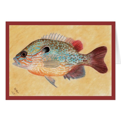 Sunfish Painting Art Card