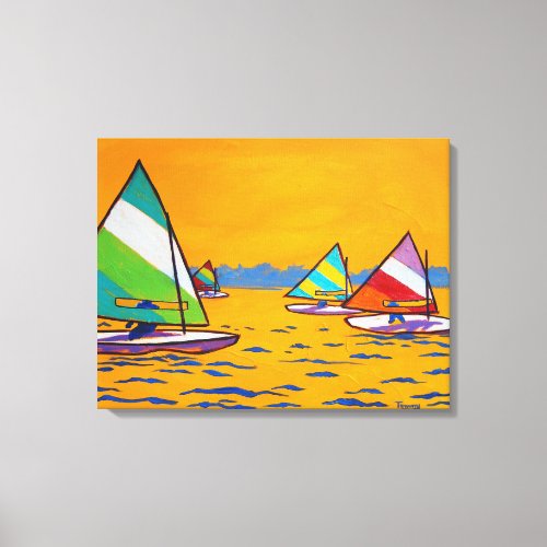 Sunfish Sailboat Race Canvas Print