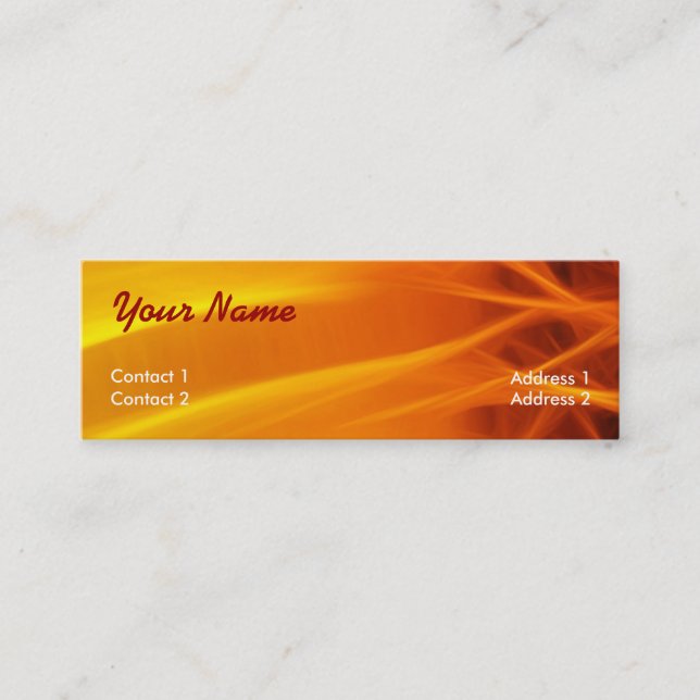 SunFlame Profile  Card (Front)