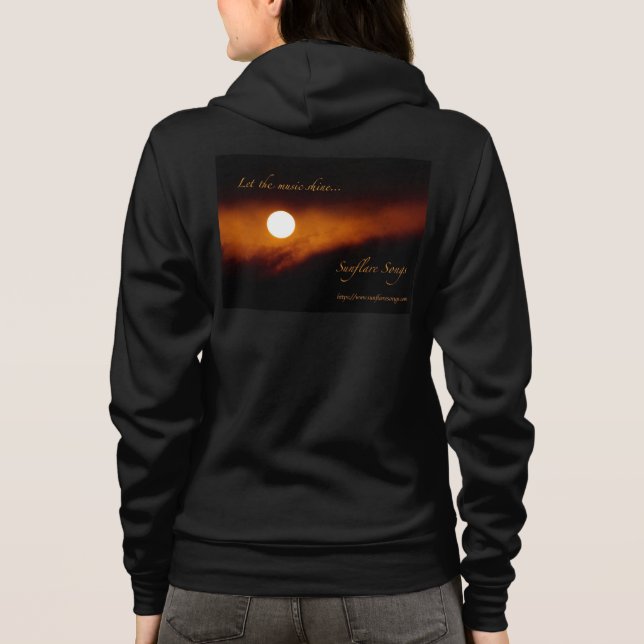 Sunflare Songs - Let the Music Shine T-Shirt Hoodie (Back)