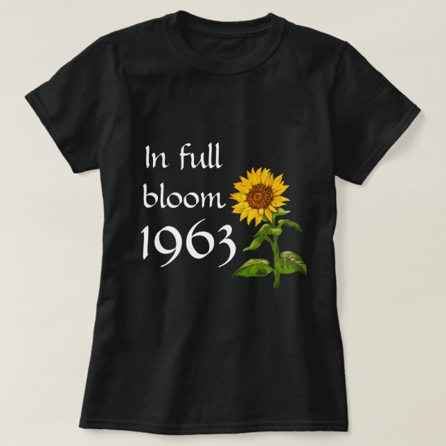 Sunflower 1963 T-Shirt (Design Front)
