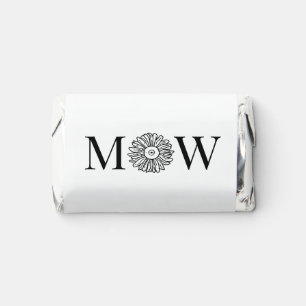 Sunflower #1 Couple Wedding 2 Initial Monogram Hershey's Miniatures