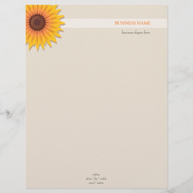 Sunflower 2 letterhead (Front)