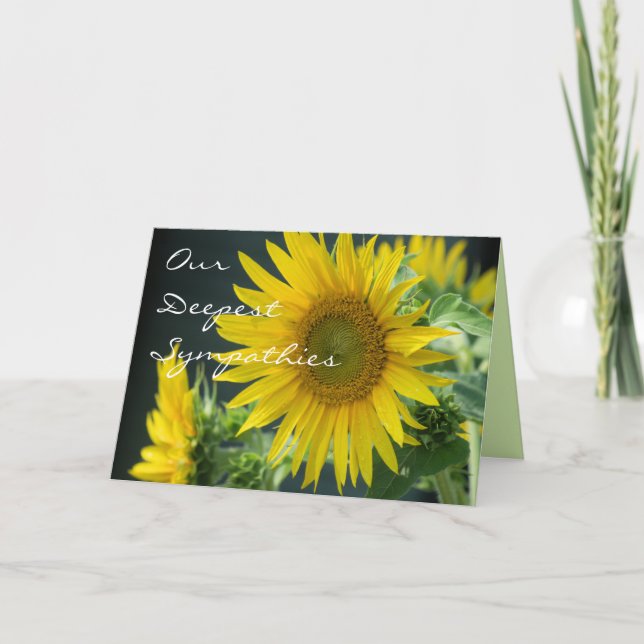 Sunflower 3488 any occasion card- customize card (Front)