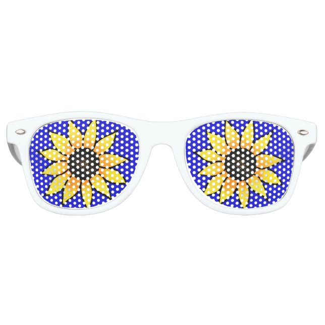 'Sunflower 3' Retro Sunglasses (Front)