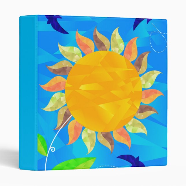 Sunflower 3 Ring Binder (Front/Spine)
