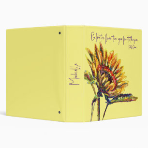 Sunflower 3 Ring Binder