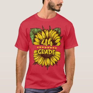 Sunflower 4th Grade Squad Fourth Grade Teacher T-Shirt