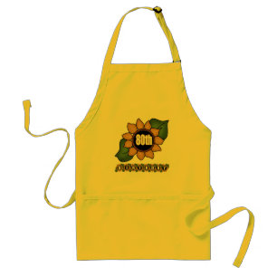 Sunflower 80th Birthday Gifts Adult Apron
