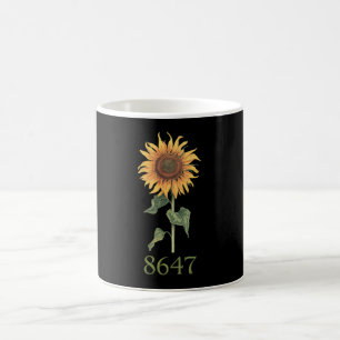 Sunflower 8647 86 47 Subtle Anti Trump Floral Boho Coffee Mug