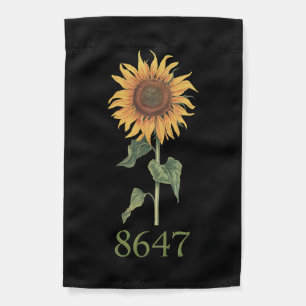 Sunflower 8647 86 47 Subtle Anti Trump Floral Boho Garden Flag