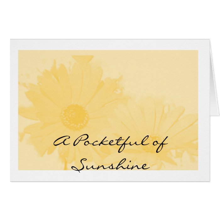 Sunflower, A Pocketful of Sunshine Card