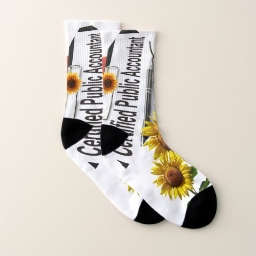 Sunflower Accountant Socks