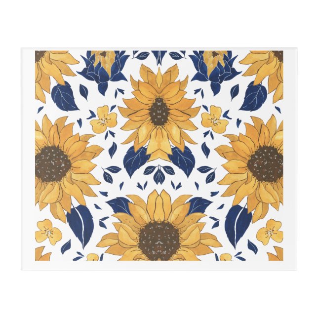 Sunflower  acrylic print (Front)