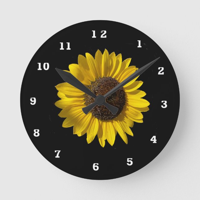 Sunflower Acrylic Wall Clock (Front)