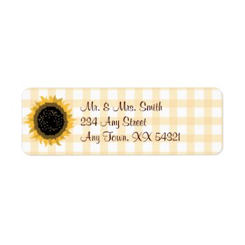 Sunflower Address Labels - Small by golden_oldies at Zazzle