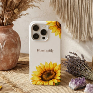 Sunflower Aesthetic Minimal Modren Viral Customize iPhone 15 Pro Case
