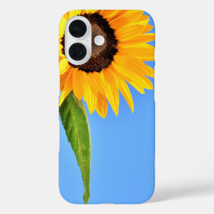Sunflower Against Sun iPhone Case Blue Sky