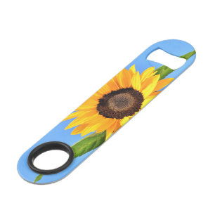 Sunflower Against Sun on Blue Sky - Summer Bar Key