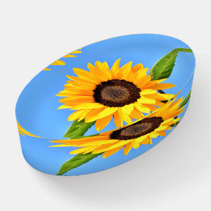 Sunflower Against Sun on Blue Sky - Summer Day Paperweight