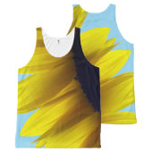 Sunflower All-Over-Print Tank Top (Front and Back)