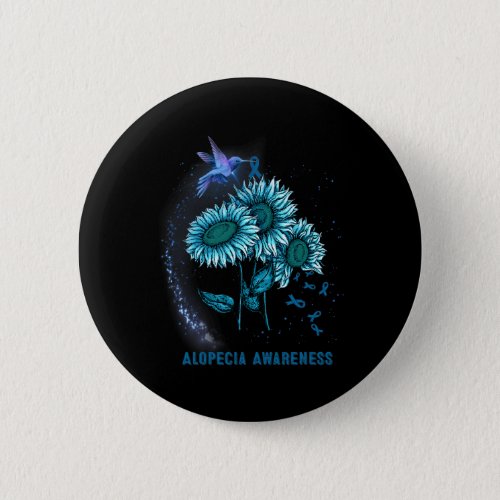 Sunflower Alopecia Awareness  Button