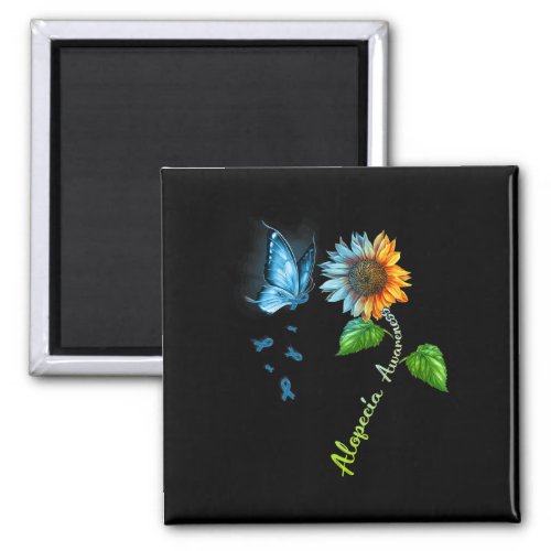 Sunflower Alopecia Awareness  Magnet