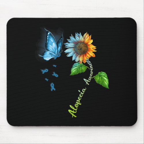 Sunflower Alopecia Awareness  Mouse Pad