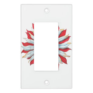 Sunflower American Flag 4th of July Women Men Meri Light Switch Cover