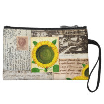 Sunflower Ancient Rome Italian Wristlet Bag