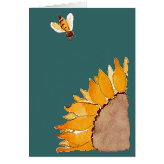 Sunflower and Bee Cards (Front)