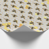 Sunflower and Bee Series Design Ten Wrapping Paper (Corner)