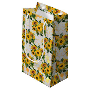 Sunflower and Bee Series Design Three Small Gift Bag