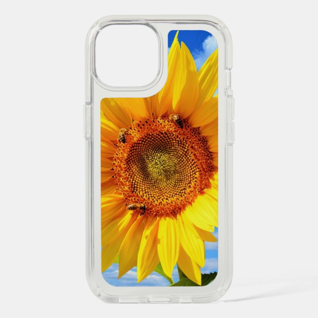 Sunflower and Bees iPhone Case (Front)