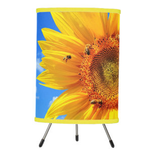 Sunflower and Bees Lamp