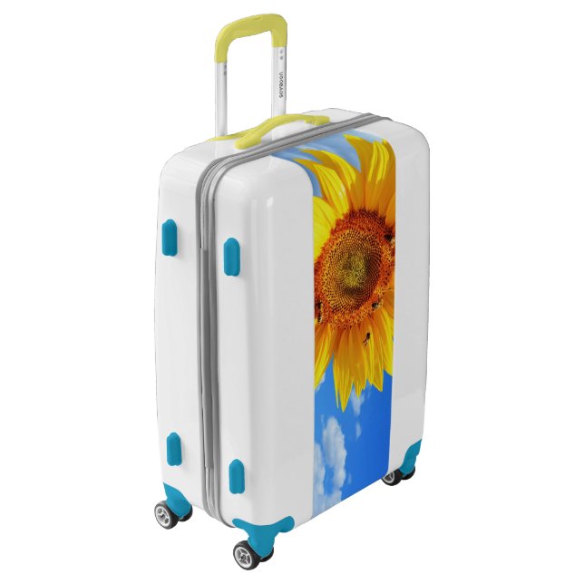 Sunflower and Bees Luggage (Rotated Left)