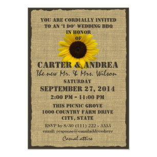 Picnic Style Wedding Invitations 7