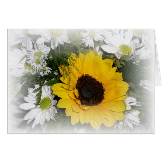 sunflower and daisies cards (Front Horizontal)