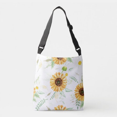 Sunflower and Daisy bouquets Crossbody Bag