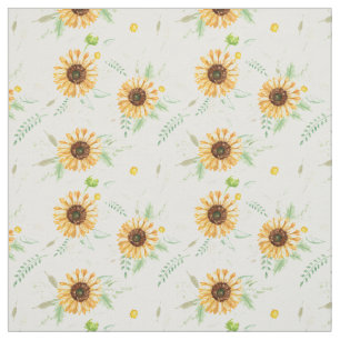 Sunflower and Daisy bouquets Fabric
